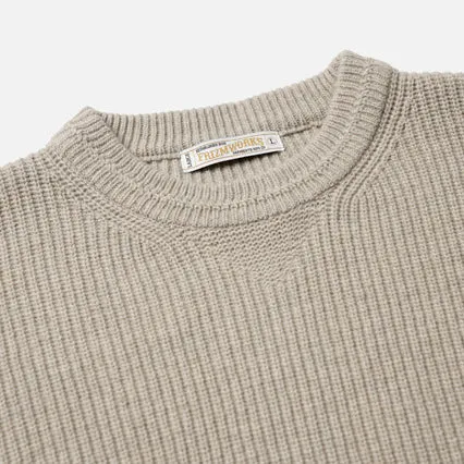 PATCH ROUND PULLOVER KNIT - OATMEAL sold by FrizmWORKS product image thumbnail 3