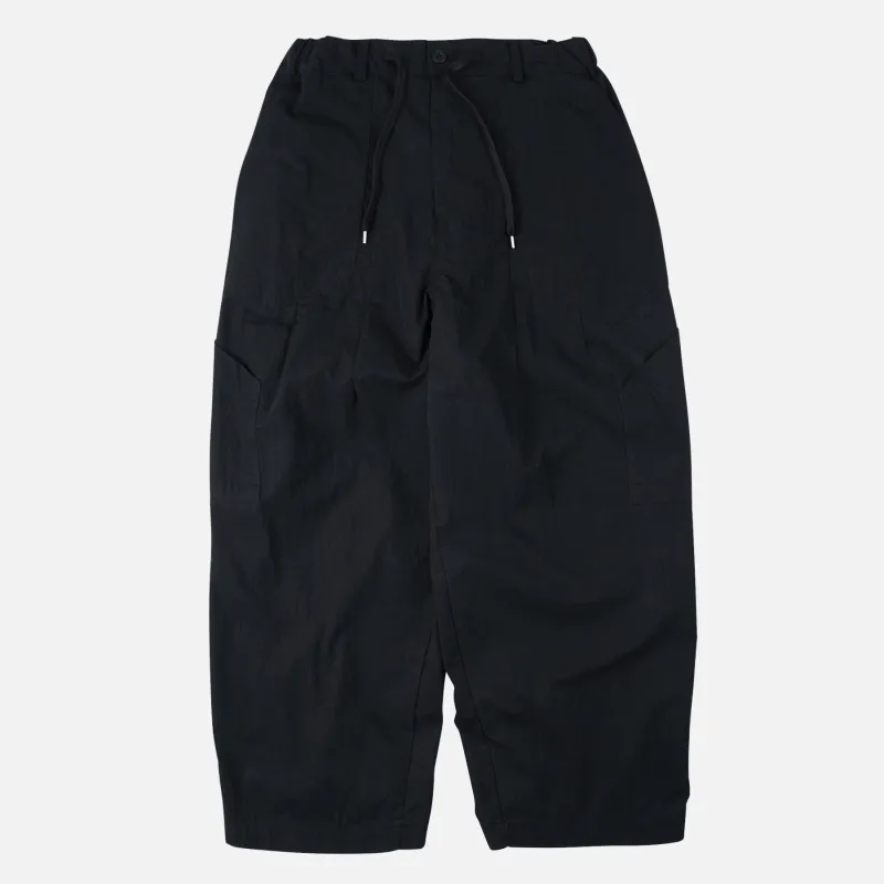 FOLD FATIGUE WIDE PANTS - BLACK sold by FrizmWORKS