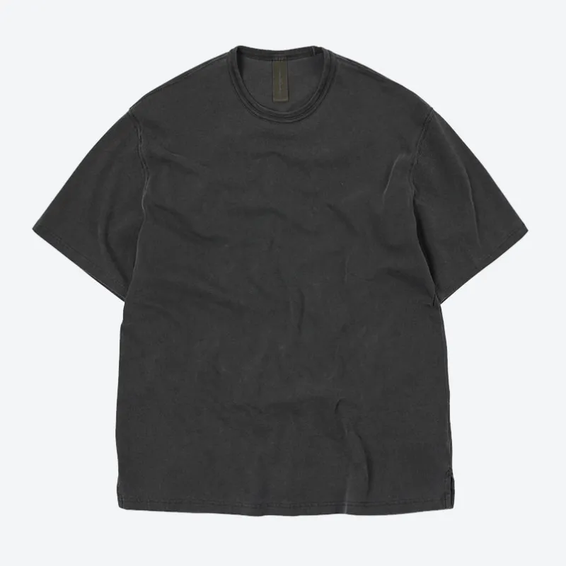 OG PIGMENT DYEING HALF TEE - CHARCOAL made by FrizmWORKS