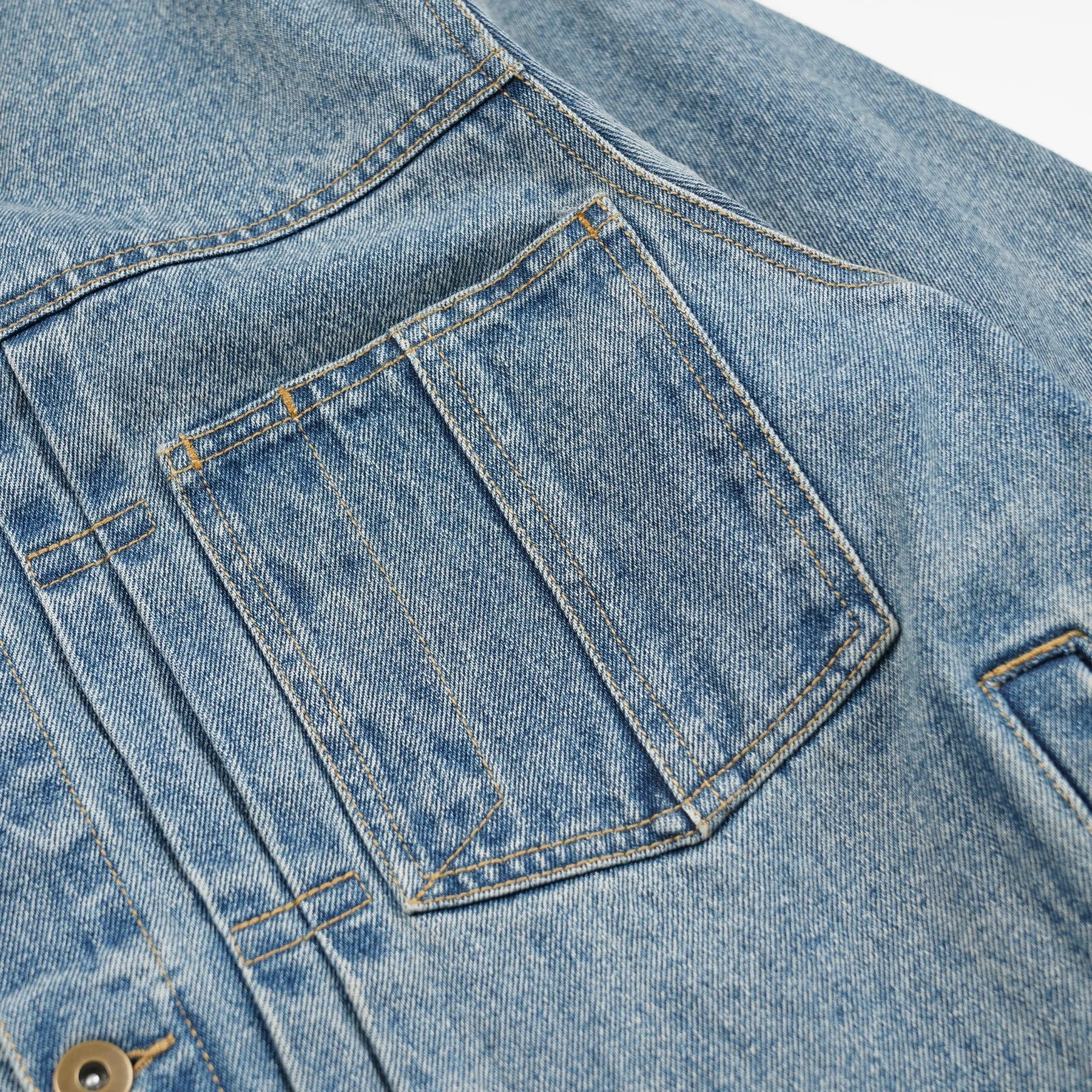 WASHED DENIM TRUCKER JACKET - BLUE sold by FrizmWORKS product image thumbnail 5