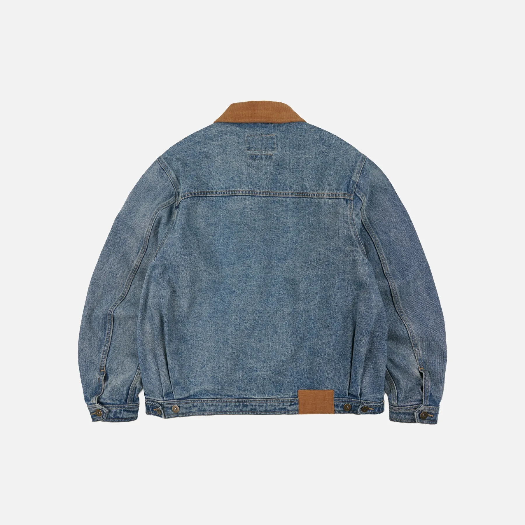 WASHED DENIM TRUCKER JACKET - BLUE sold by FrizmWORKS product image thumbnail 2