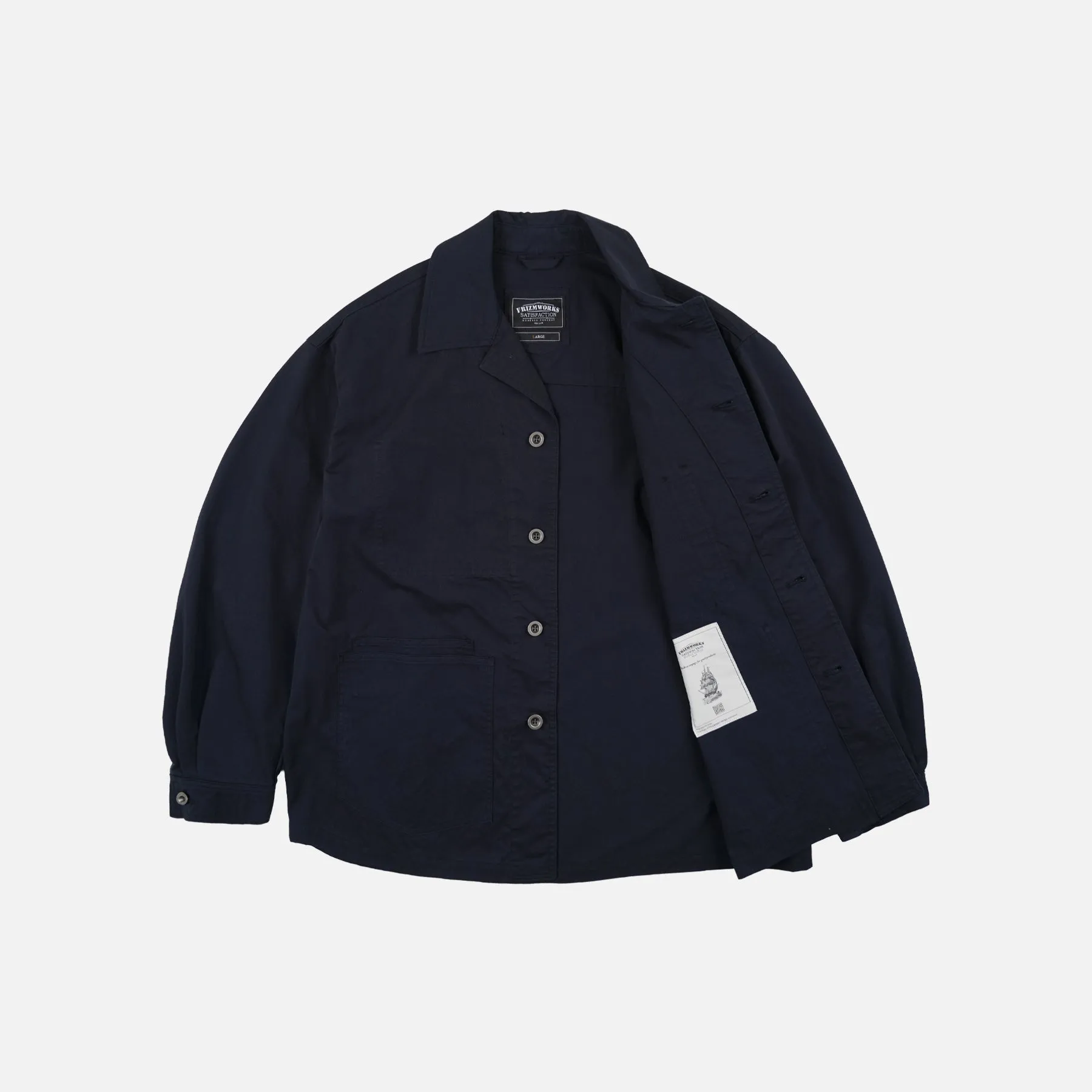 RELAXED COVERALL JACKET - DARK NAVY sold by FrizmWORKS product image thumbnail 2