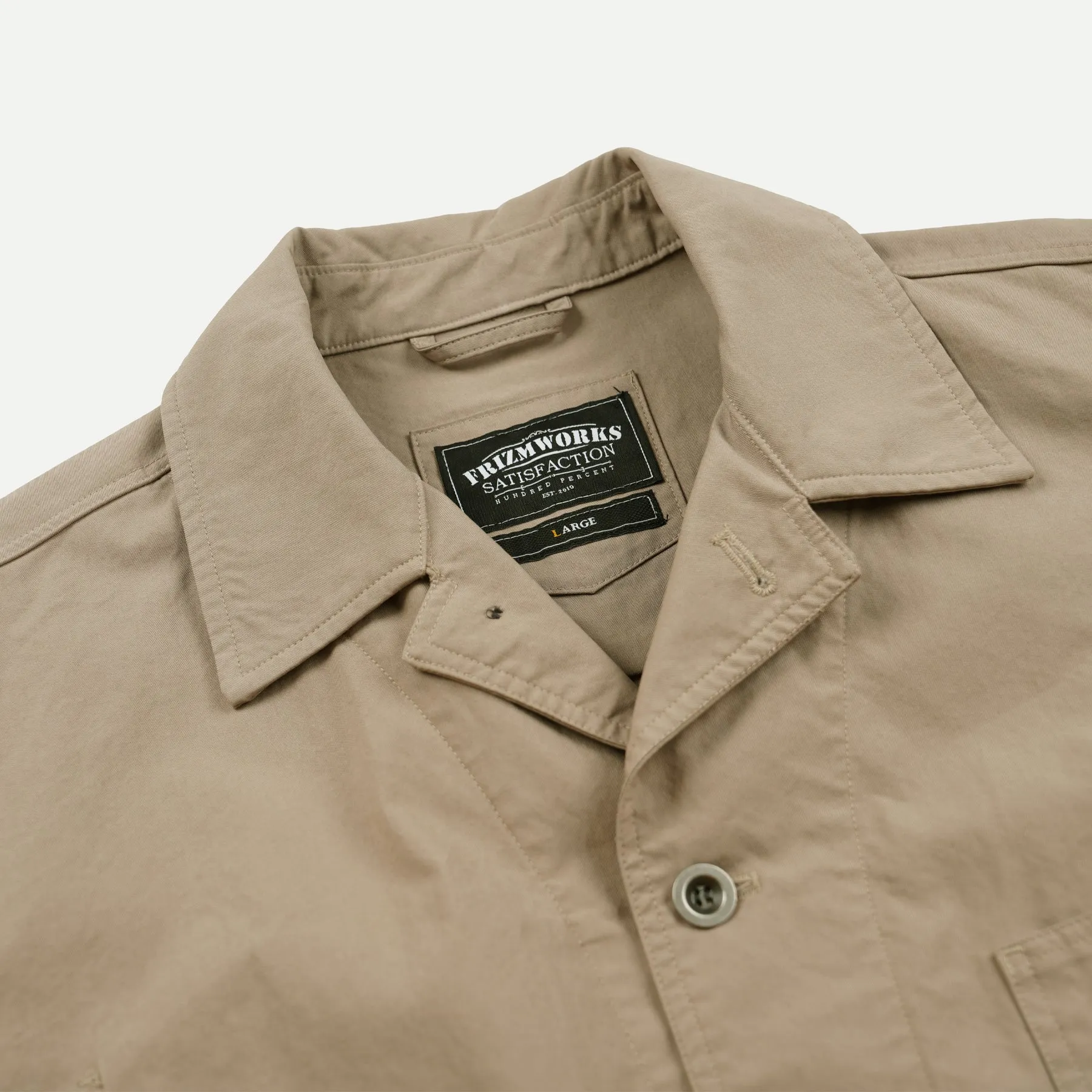 RELAXED COVERALL JACKET - BEIGE sold by FrizmWORKS product image thumbnail 4