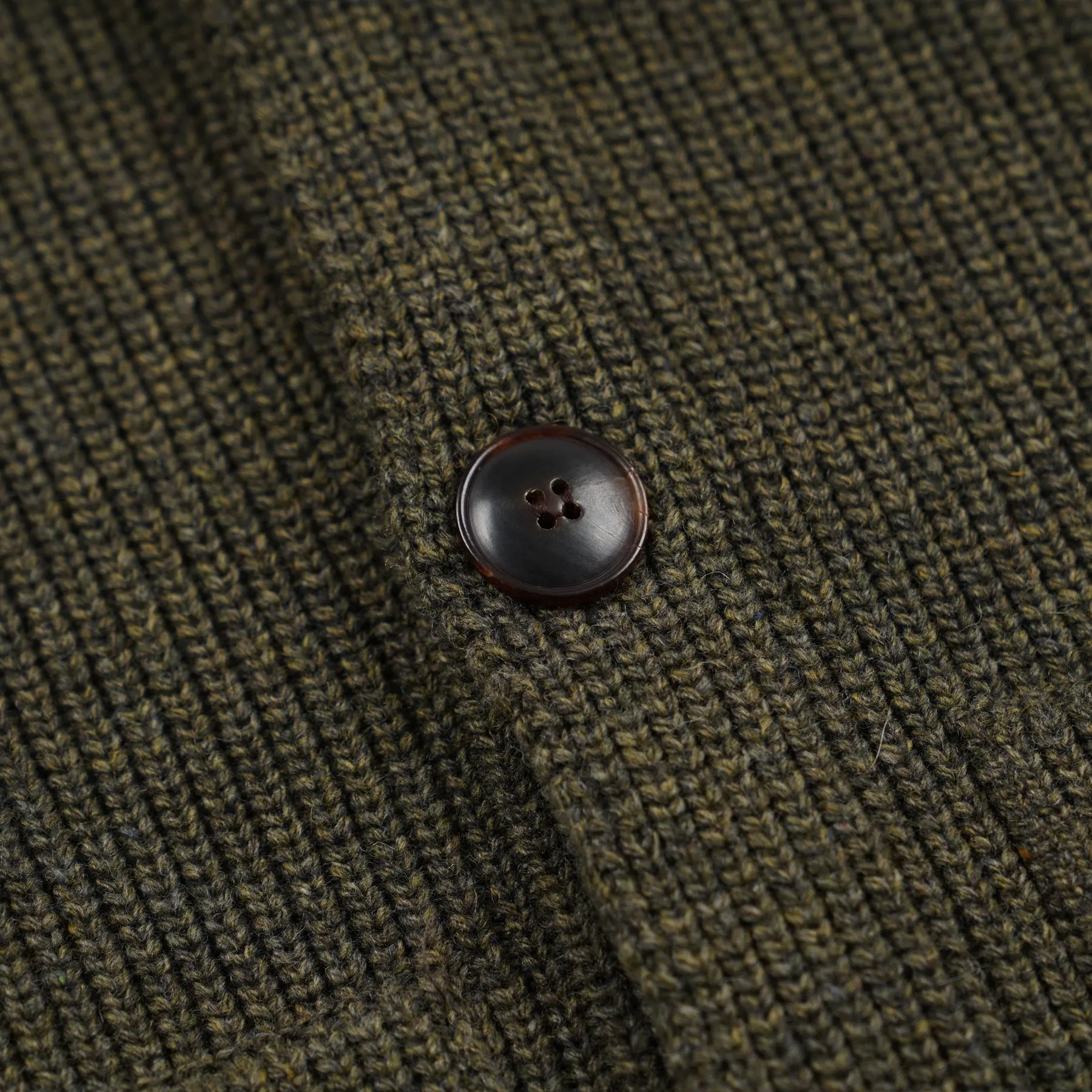 ULTRA HEAVYWEIGHT COLLAR CARDIGAN - FOREST GREEN sold by FrizmWORKS product image thumbnail 4