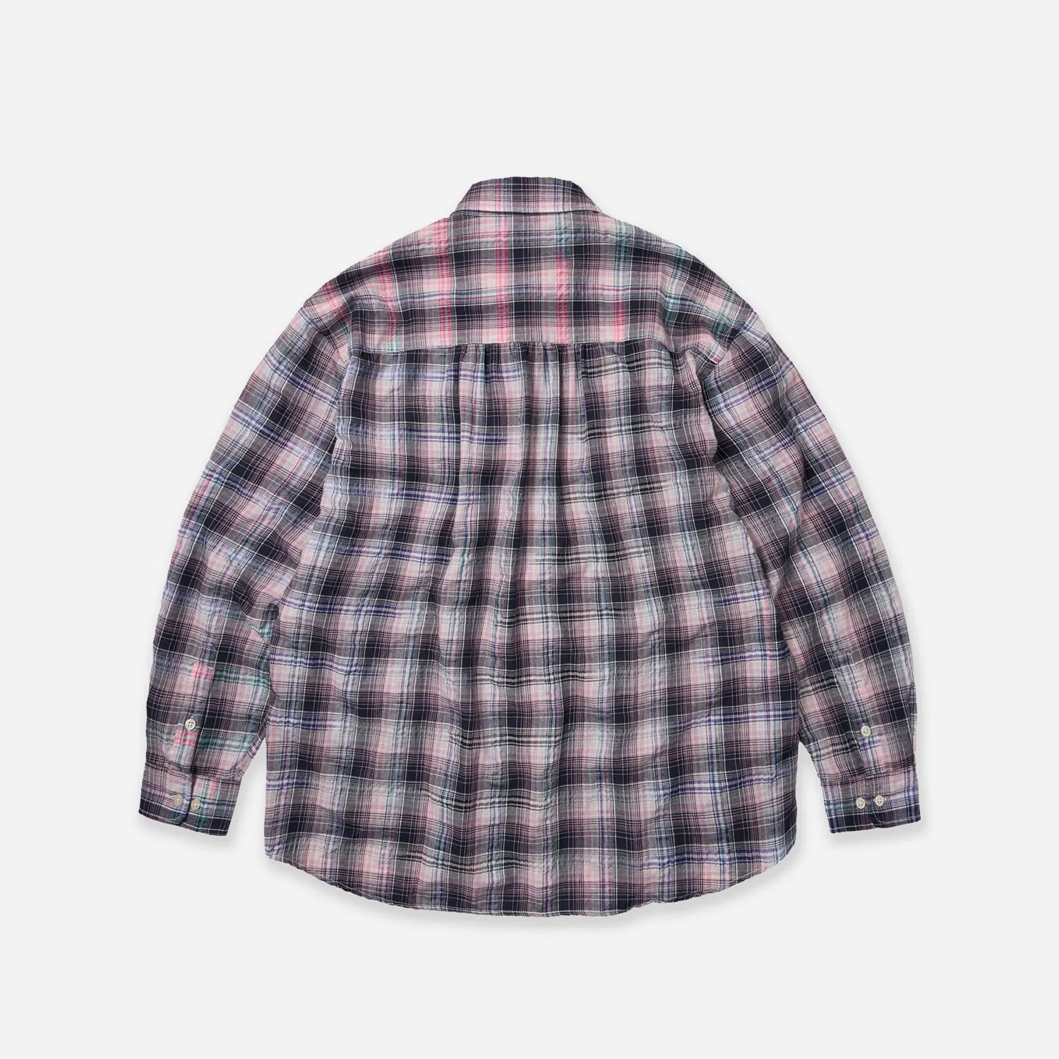 UNEVEN CHECKED SHIRT - PINK sold by FrizmWORKS product image thumbnail 2