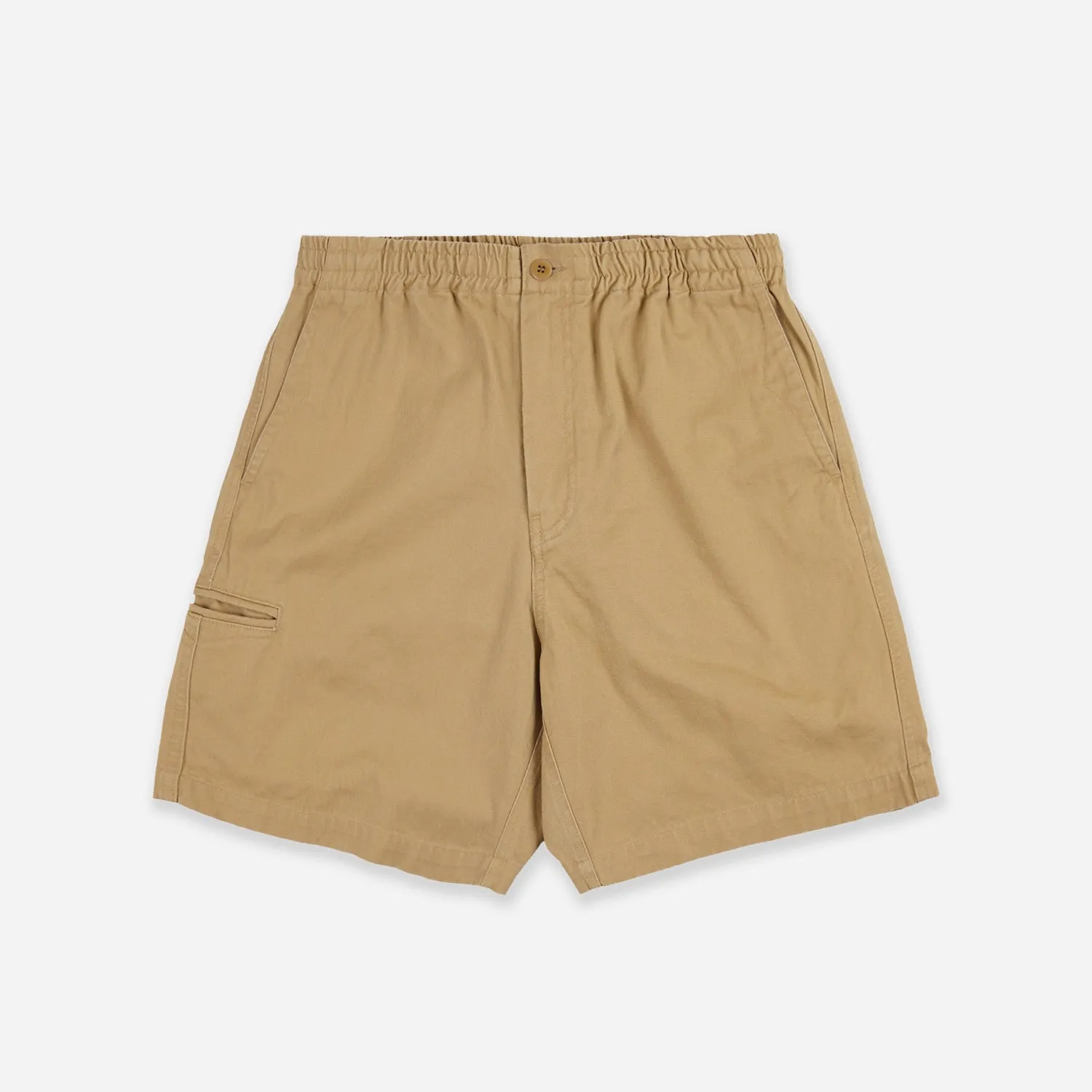 WASHED OFFICER CHINO SHORTS - BEIGE sold by FrizmWORKS
