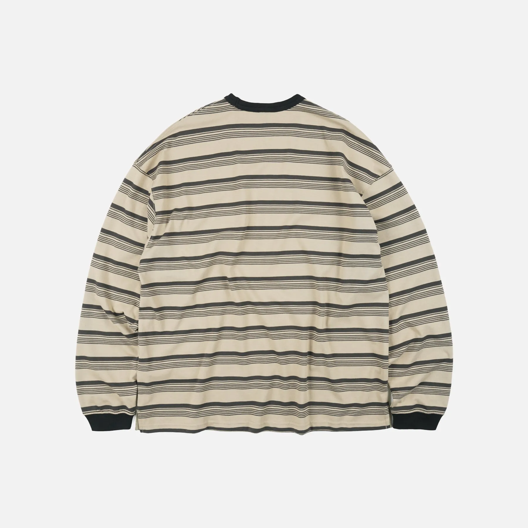 BLOCK STRIPE L/S T-SHIRT - MUD sold by FrizmWORKS product image thumbnail 2