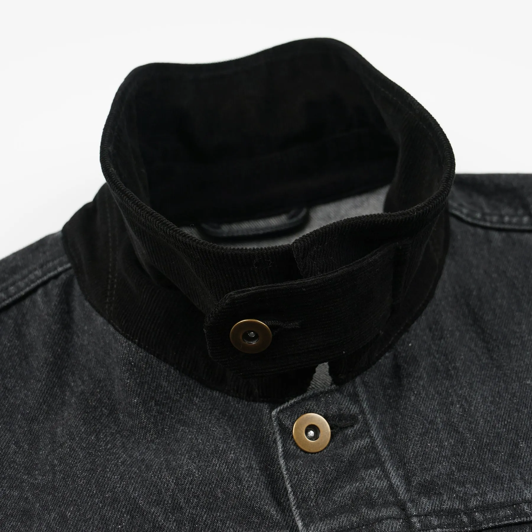 WASHED DENIM TRUCKER JACKET - BLACK sold by FrizmWORKS product image thumbnail 4