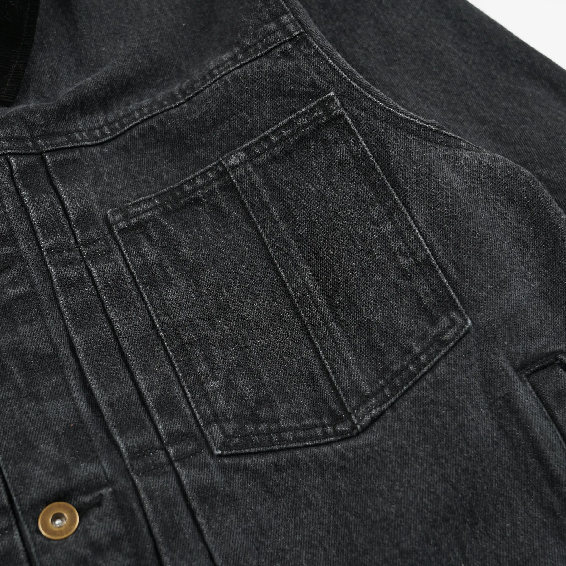 WASHED DENIM TRUCKER JACKET - BLACK sold by FrizmWORKS product image thumbnail 5
