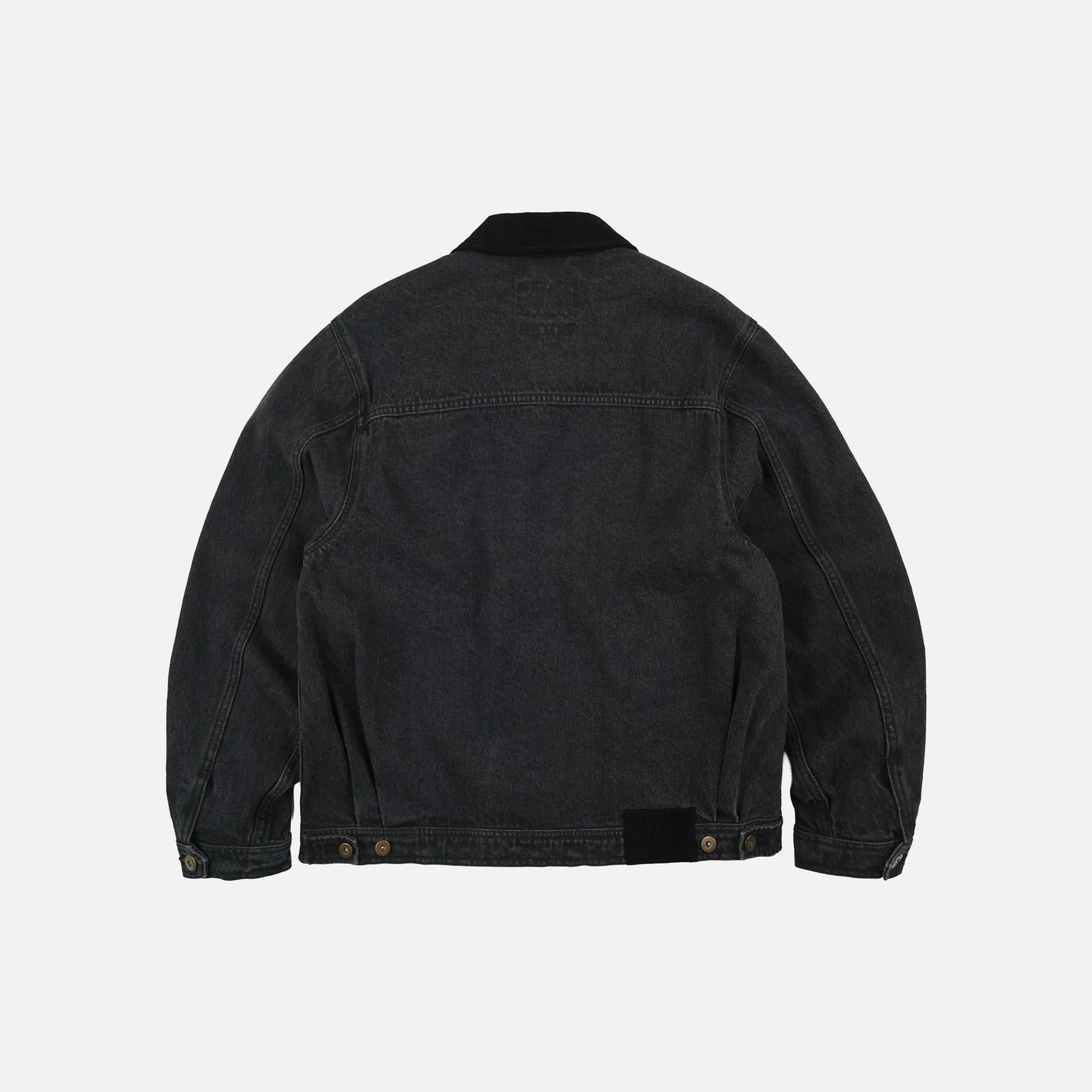 WASHED DENIM TRUCKER JACKET - BLACK sold by FrizmWORKS product image thumbnail 2