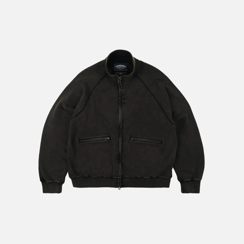 VINTAGE DYEING FZ SWEAT - BLACK BROWN made by FrizmWORKS