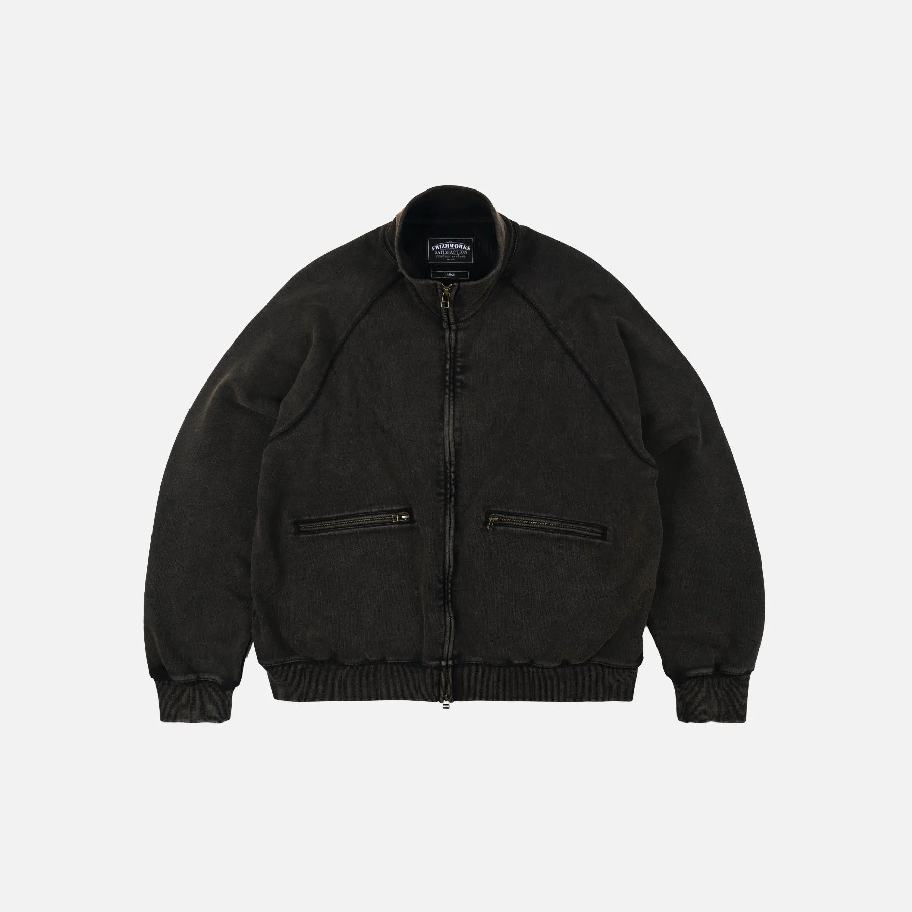 VINTAGE DYEING FZ SWEAT - BLACK BROWN sold by FrizmWORKS