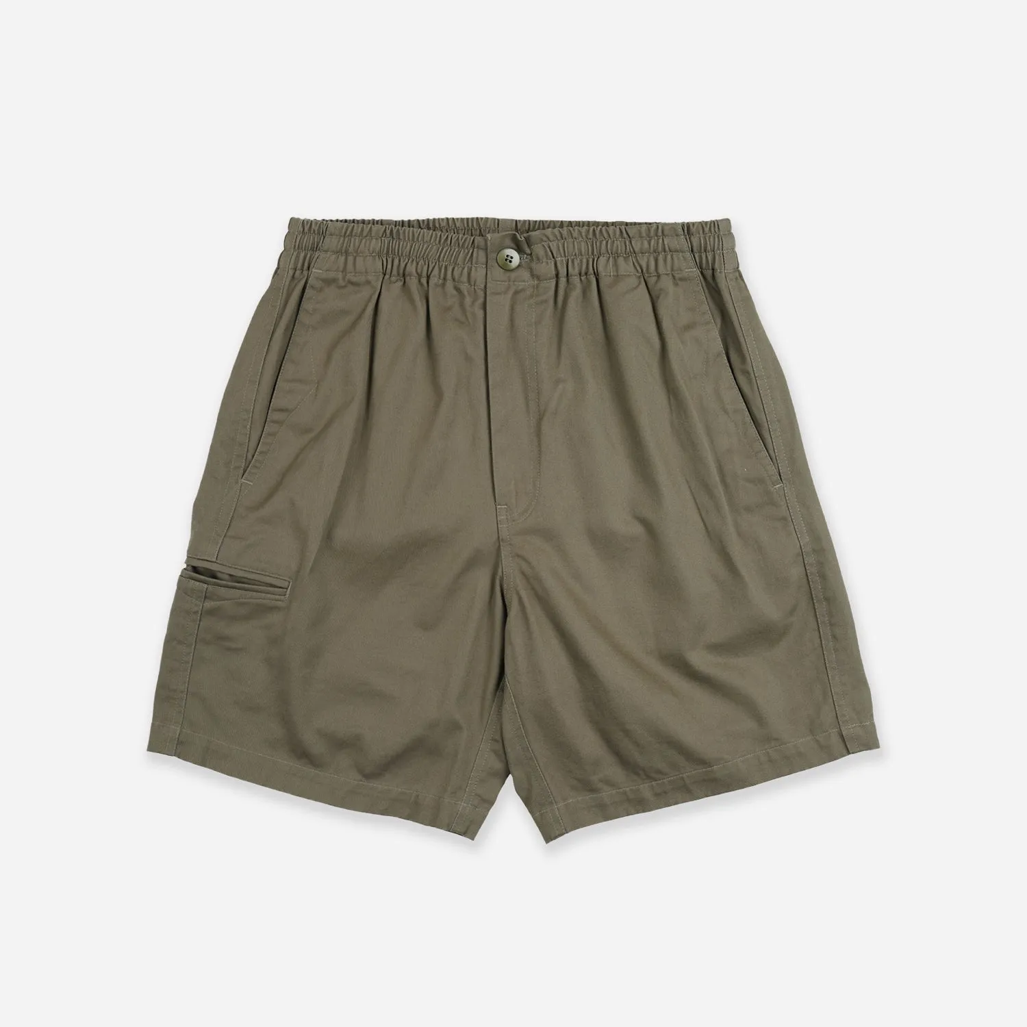 WASHED OFFICER CHINO SHORT - MUD sold by FrizmWORKS