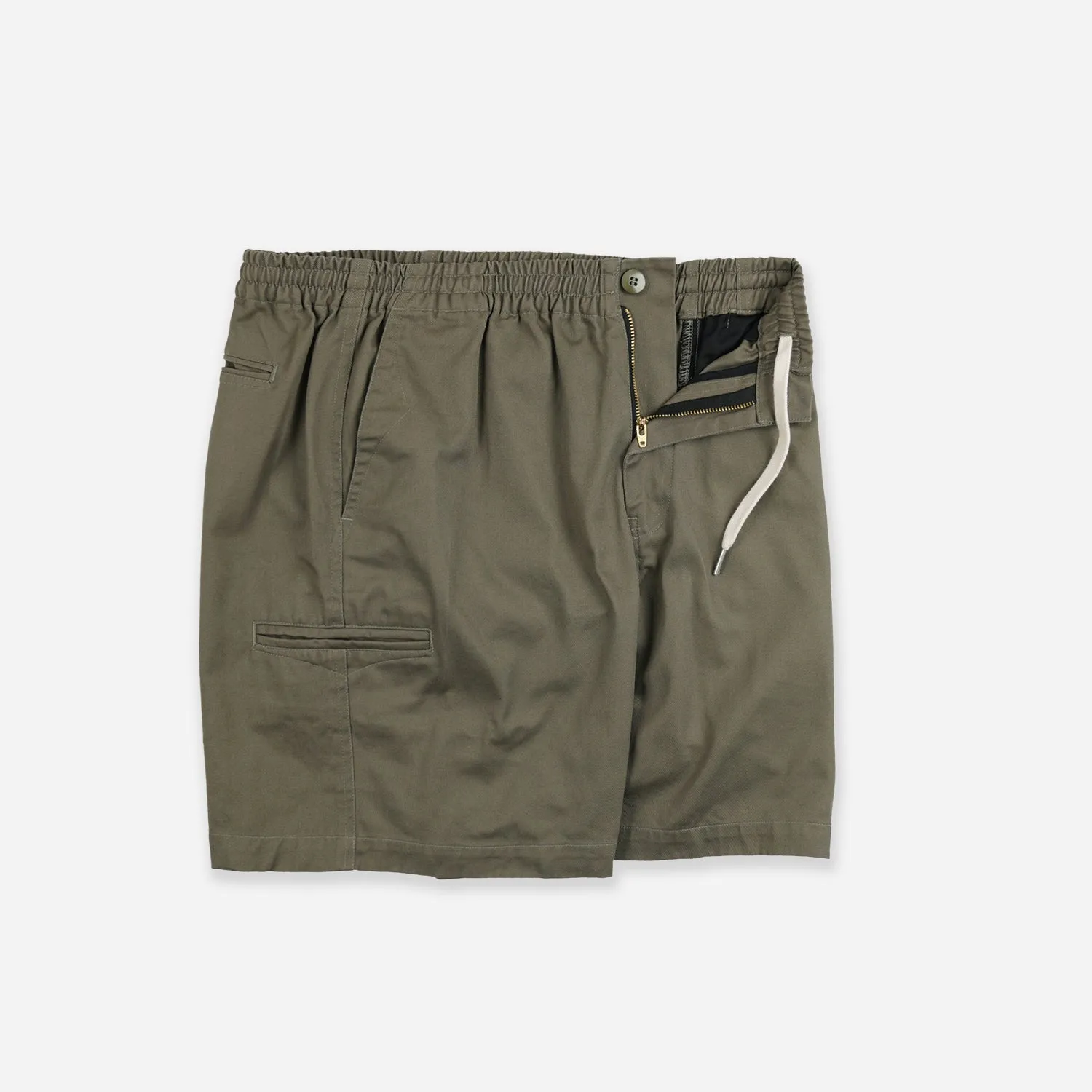 WASHED OFFICER CHINO SHORT - MUD sold by FrizmWORKS product image thumbnail 2