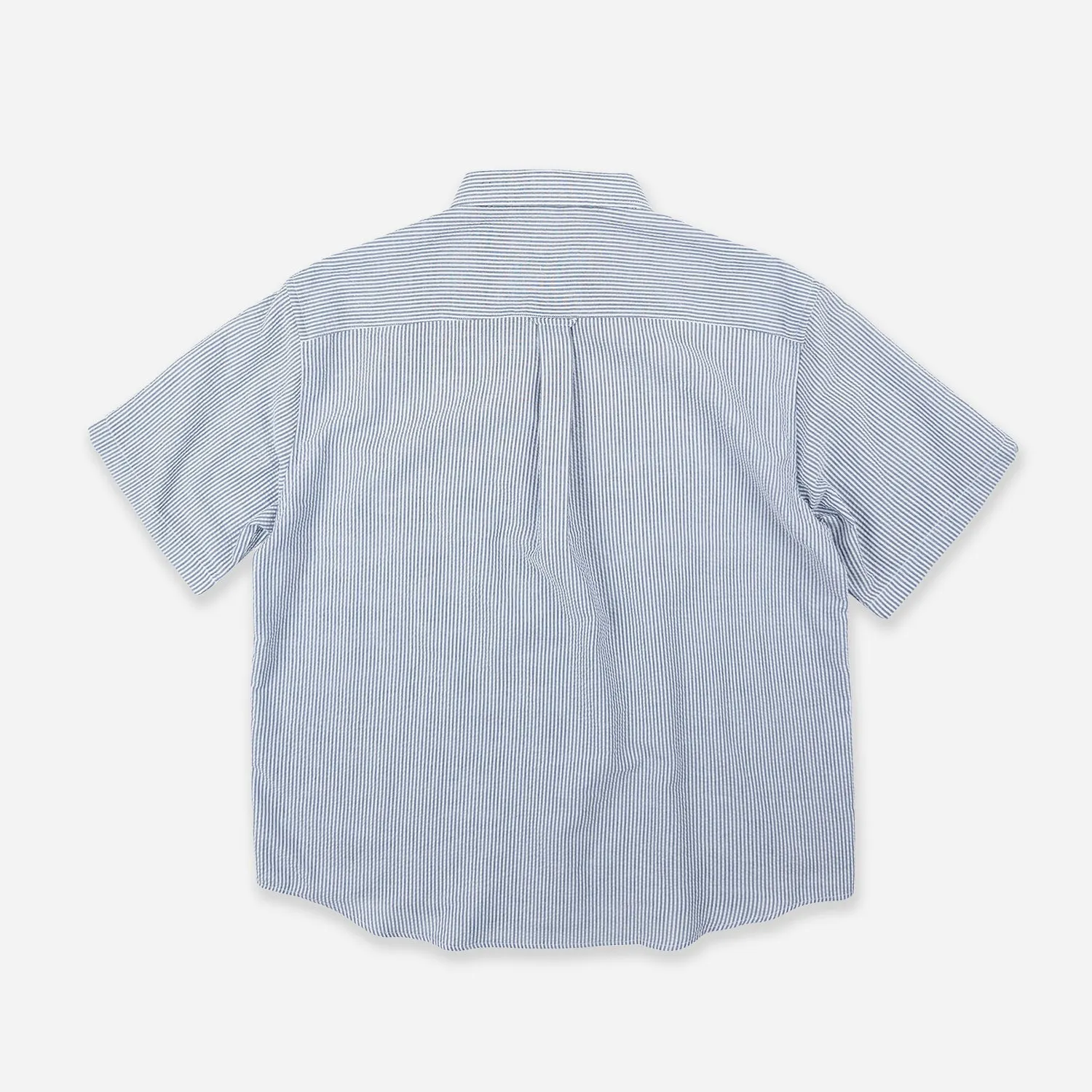 OG STRIPE SEERSUCKER HALF SHIRT - BLUE sold by FrizmWORKS product image thumbnail 2