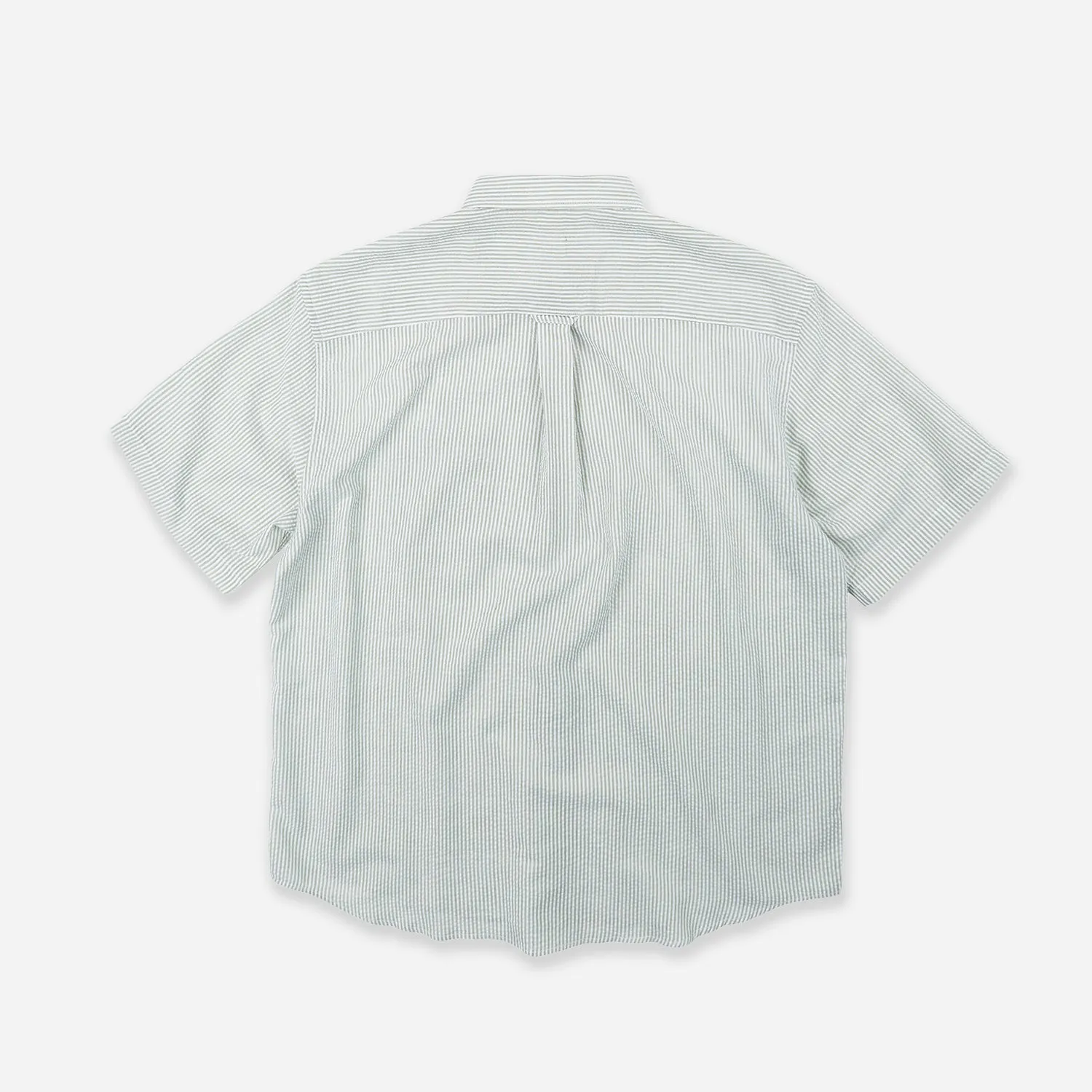 OG STRIPE SEERSUCKER HALF SHIRT - GREEN sold by FrizmWORKS product image thumbnail 2