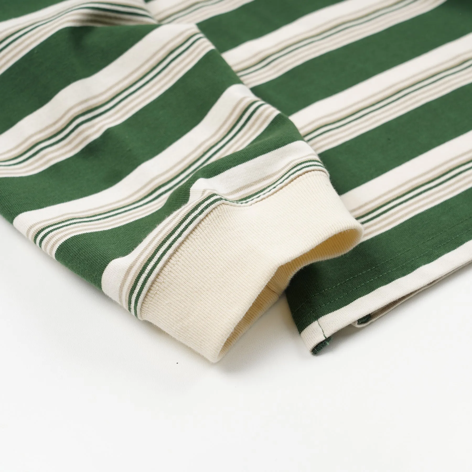 BLOCK STRIPE L/S T-SHIRT - DARK GREEN sold by FrizmWORKS product image thumbnail 4