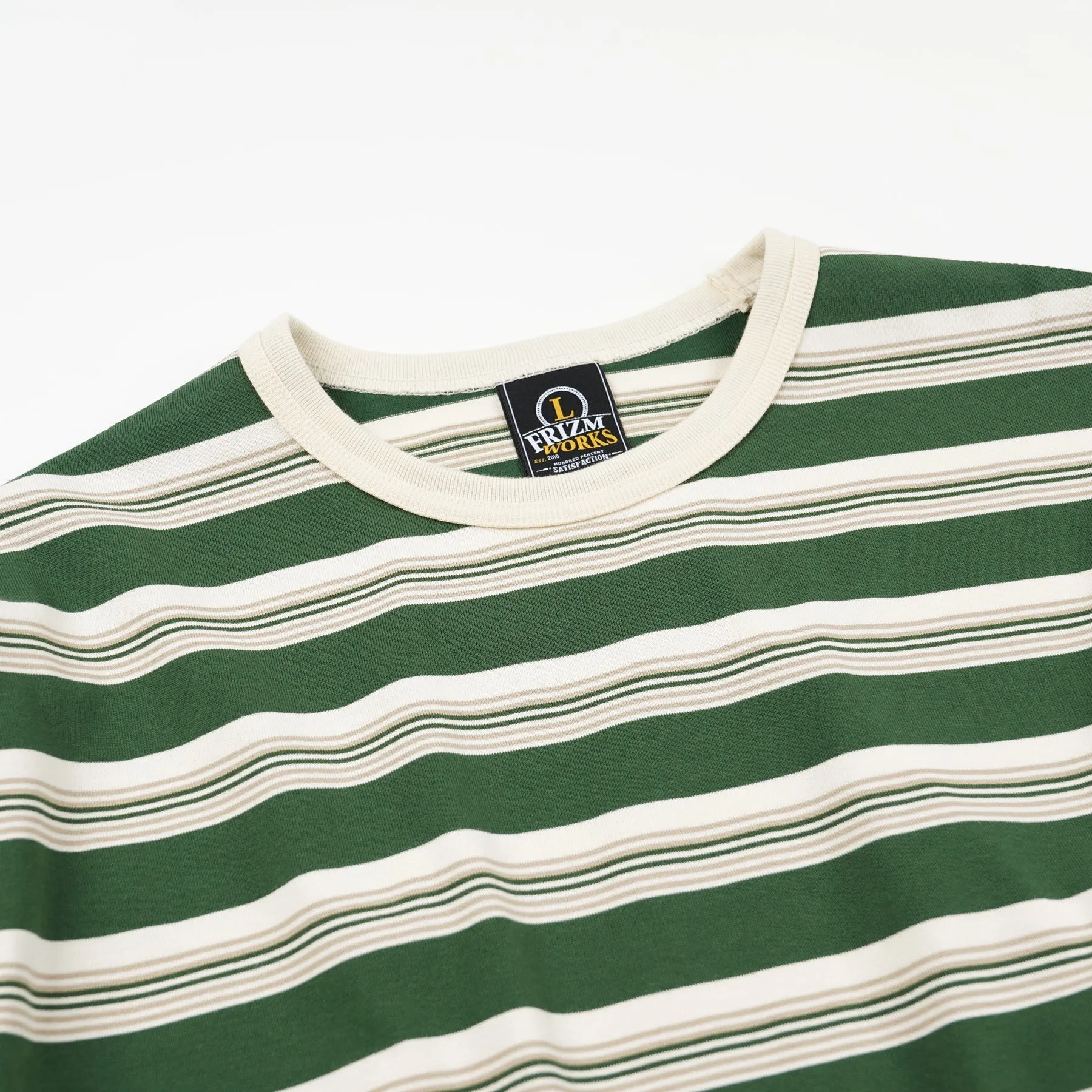 BLOCK STRIPE L/S T-SHIRT - DARK GREEN sold by FrizmWORKS product image thumbnail 3