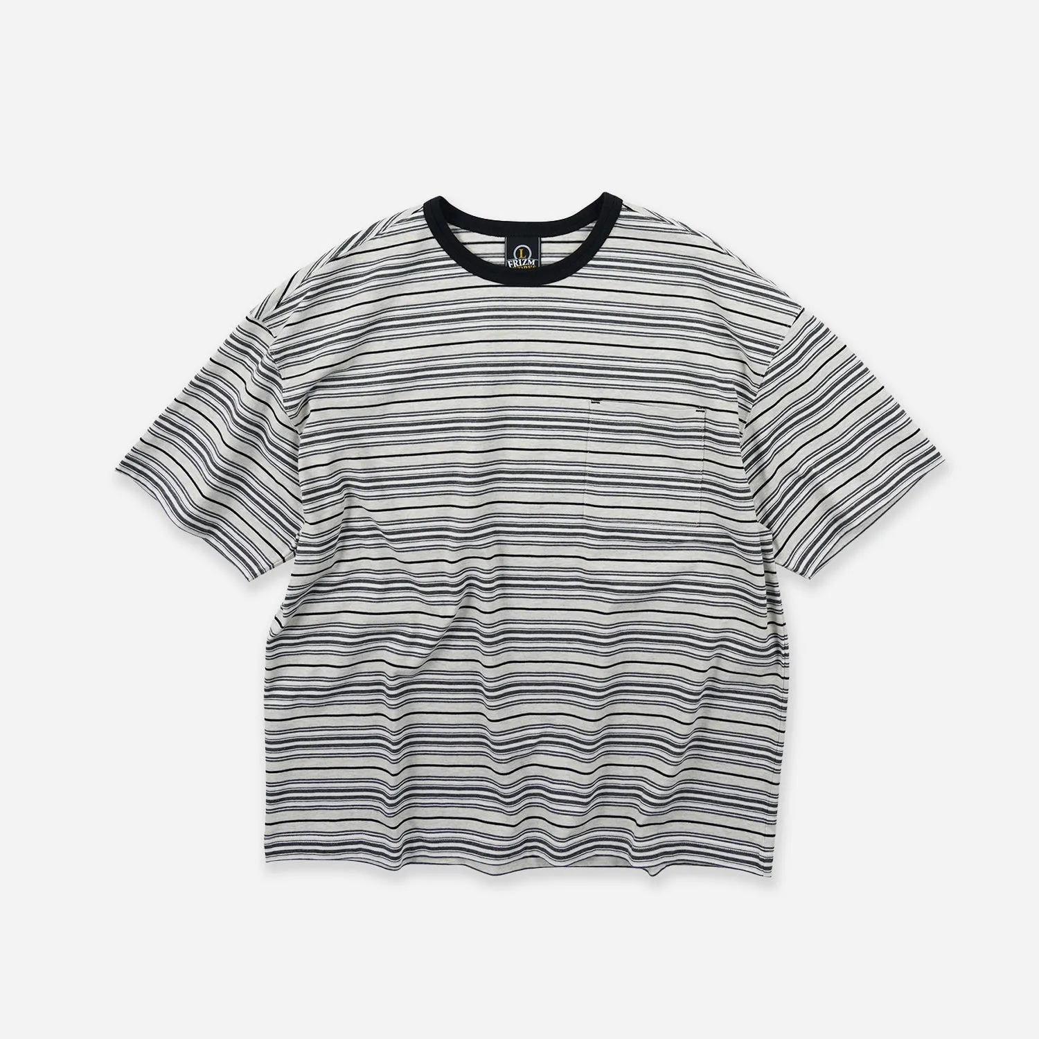 HORIZON STRIPE HALF T-SHIRT - OATMEAL sold by FrizmWORKS