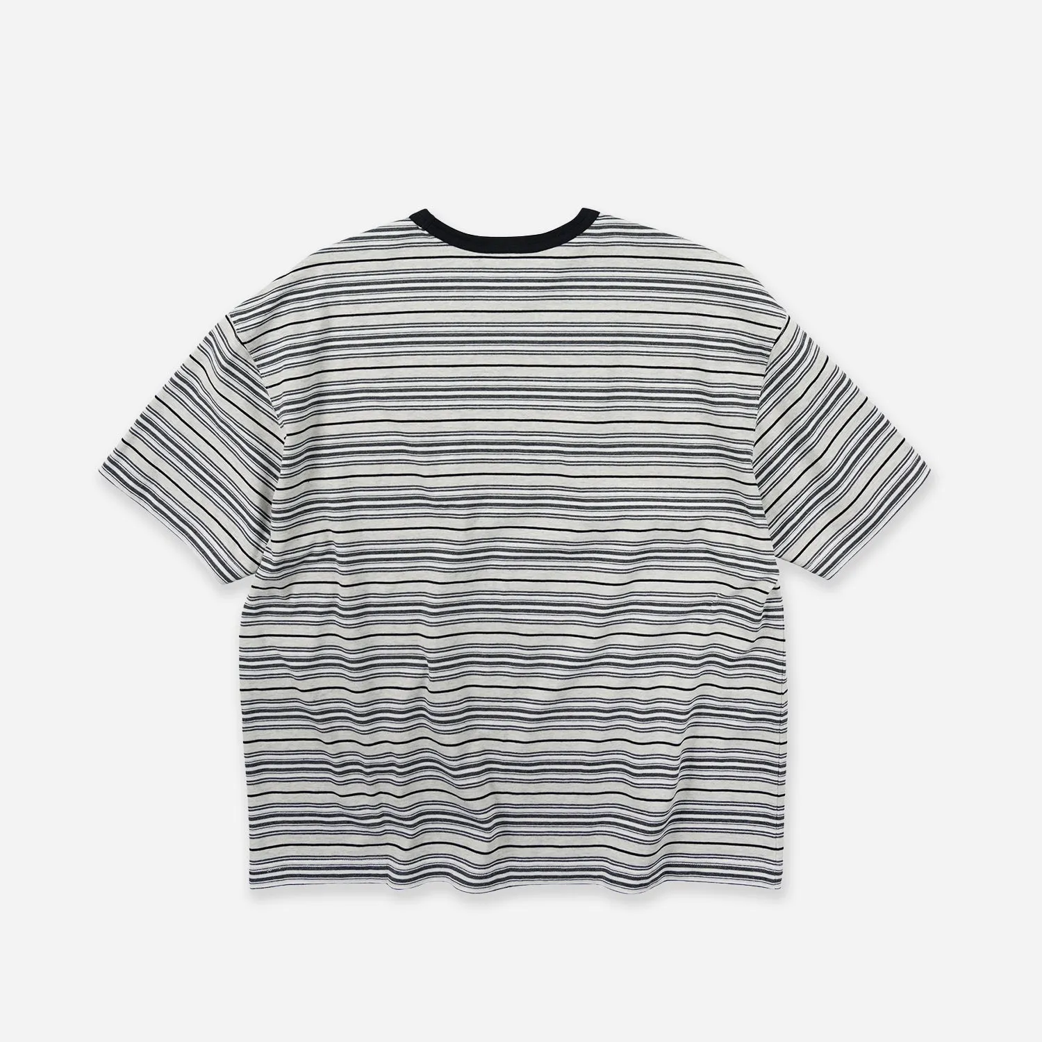 HORIZON STRIPE HALF T-SHIRT - OATMEAL sold by FrizmWORKS product image thumbnail 2