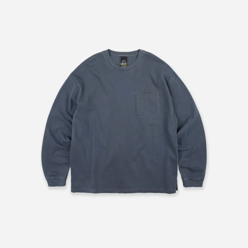PIGMENT POCKET L/S T-SHIRT - BLUE made by FrizmWORKS