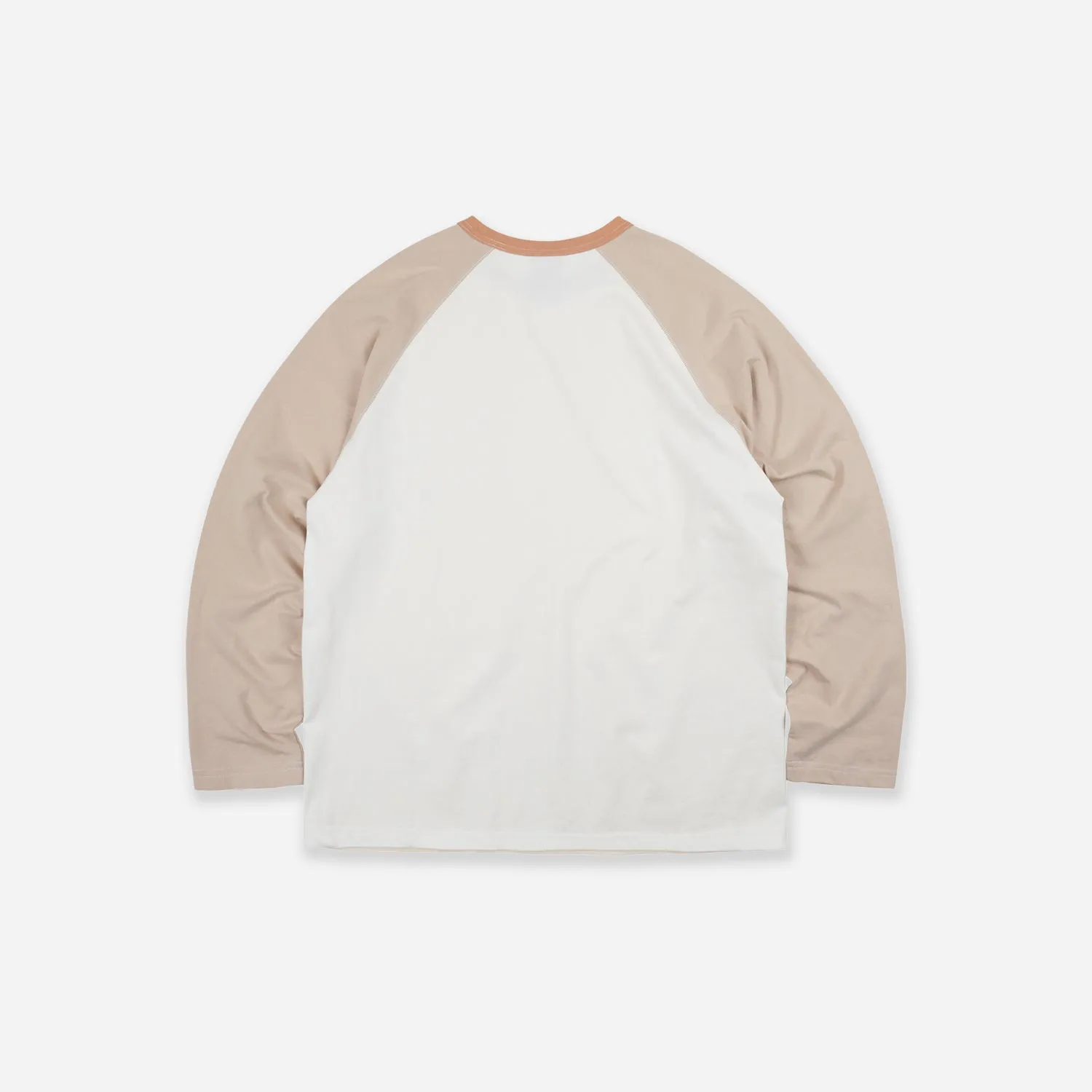 COLOUR BLOCK RAGLAN T-SHIRT - IVORY sold by FrizmWORKS product image thumbnail 3