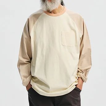 COLOUR BLOCK RAGLAN T-SHIRT - IVORY sold by FrizmWORKS product image thumbnail 2