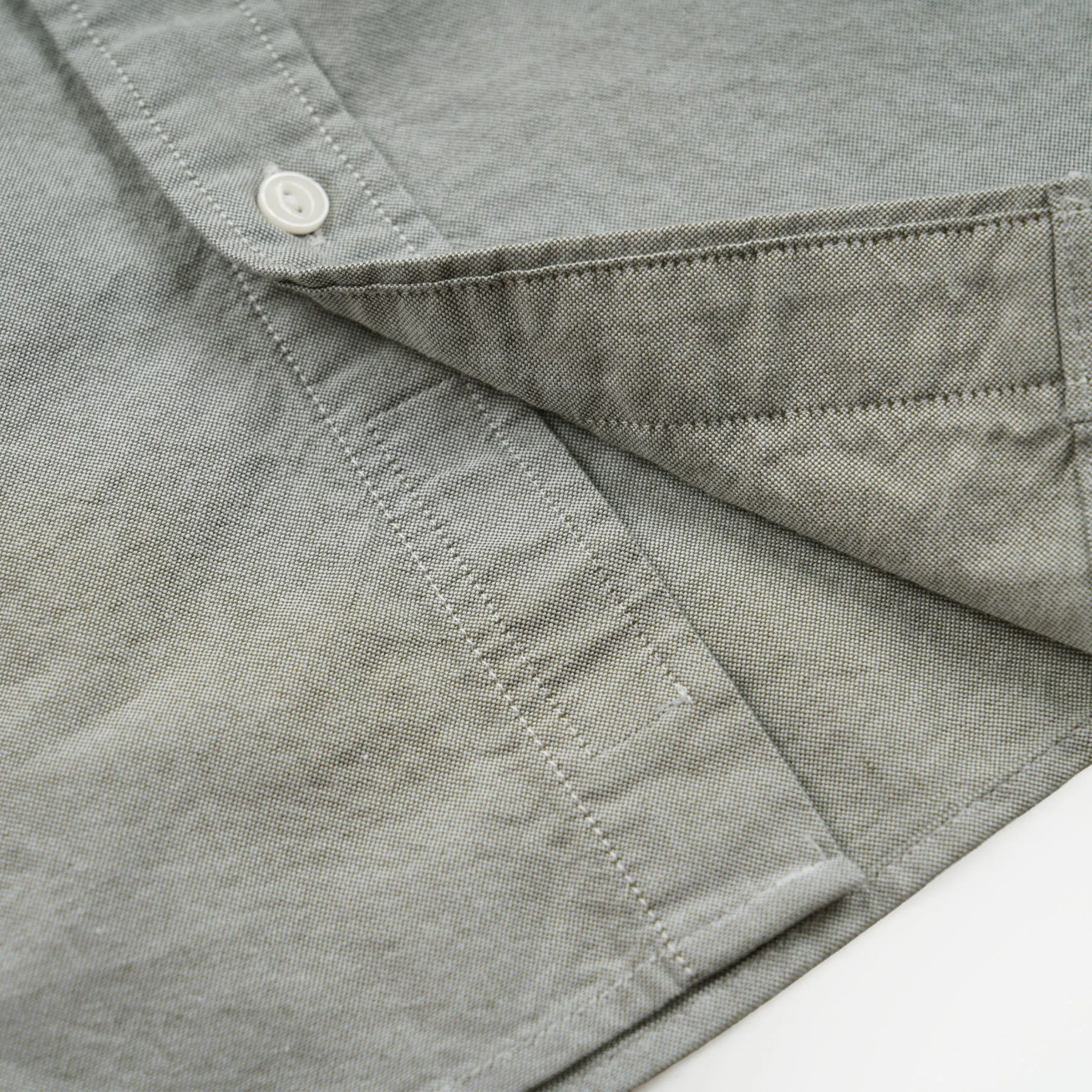 1920'S OXFORD WORK SHIRT - GREEN sold by FrizmWORKS product image thumbnail 5