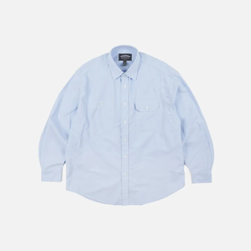 1920'S OXFORD WORK SHIRT - BLUE sold by FrizmWORKS