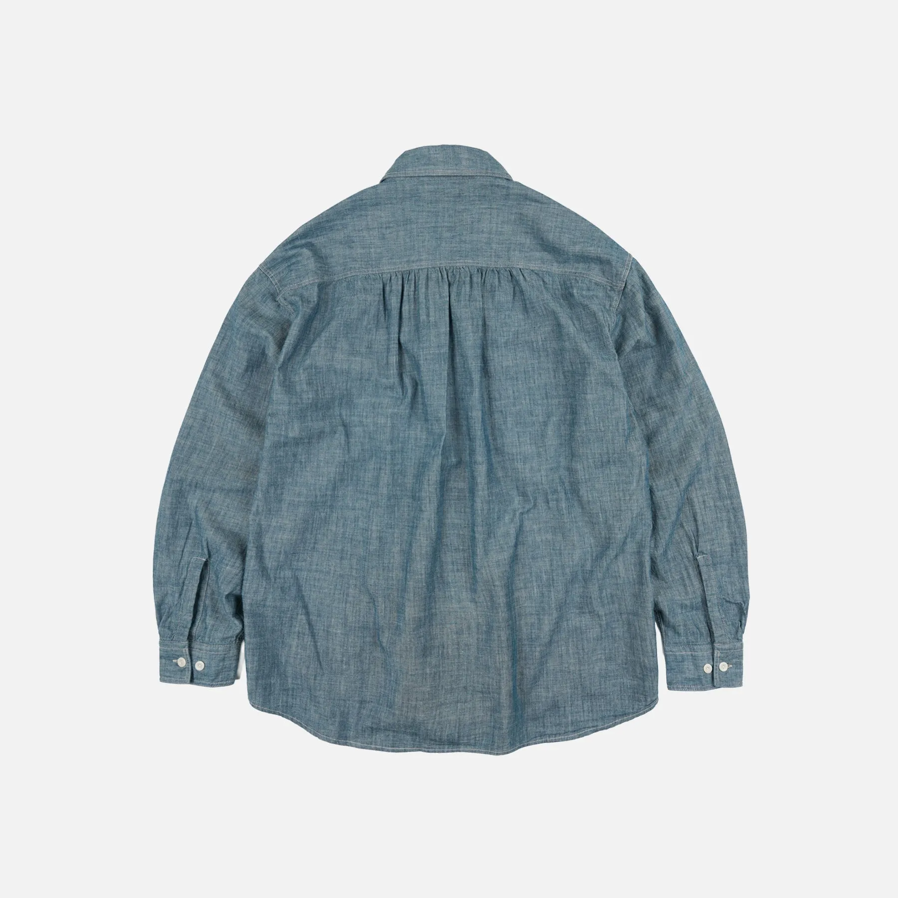KUROKI CHAMBRAY WORK SHIRT - WASHED BLUE sold by FrizmWORKS product image thumbnail 2