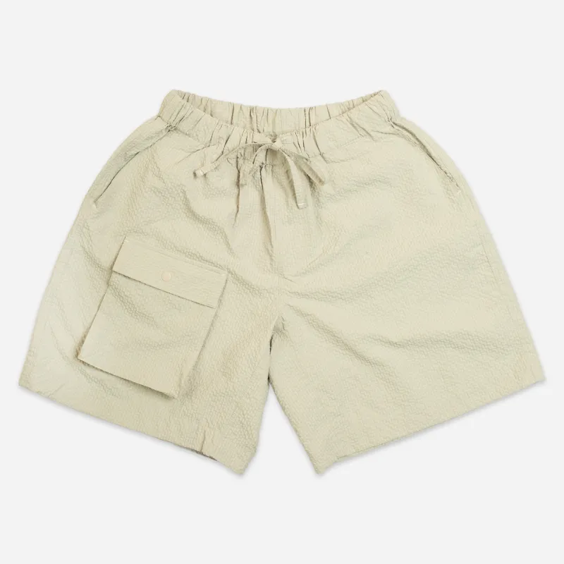 COMFORTABLE BANDING SHORT - BEIGE made by FrizmWORKS