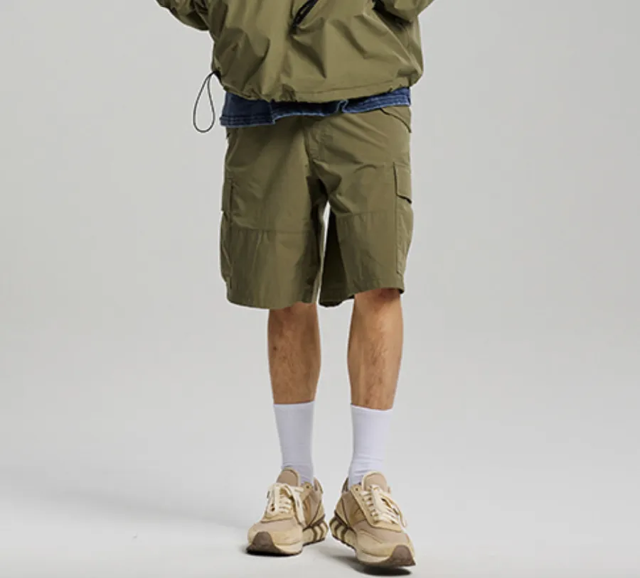 MICRO RIPSTOP CARGO SHORTS - LIGHT OLIVE sold by FrizmWORKS product image thumbnail 5