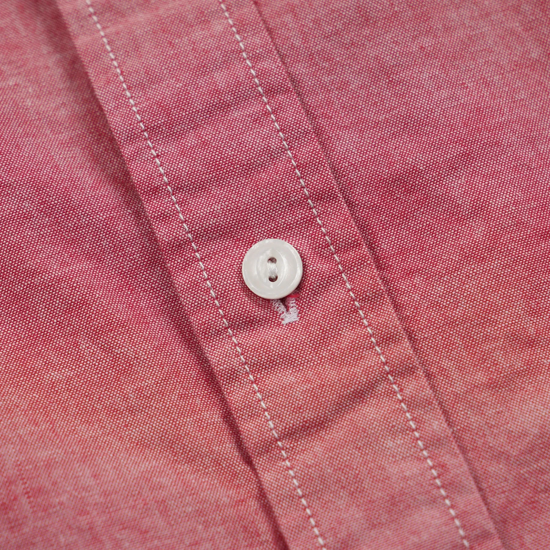 CHAMBRAY BIG POCKET HALF SHIRT - RED sold by FrizmWORKS product image thumbnail 5