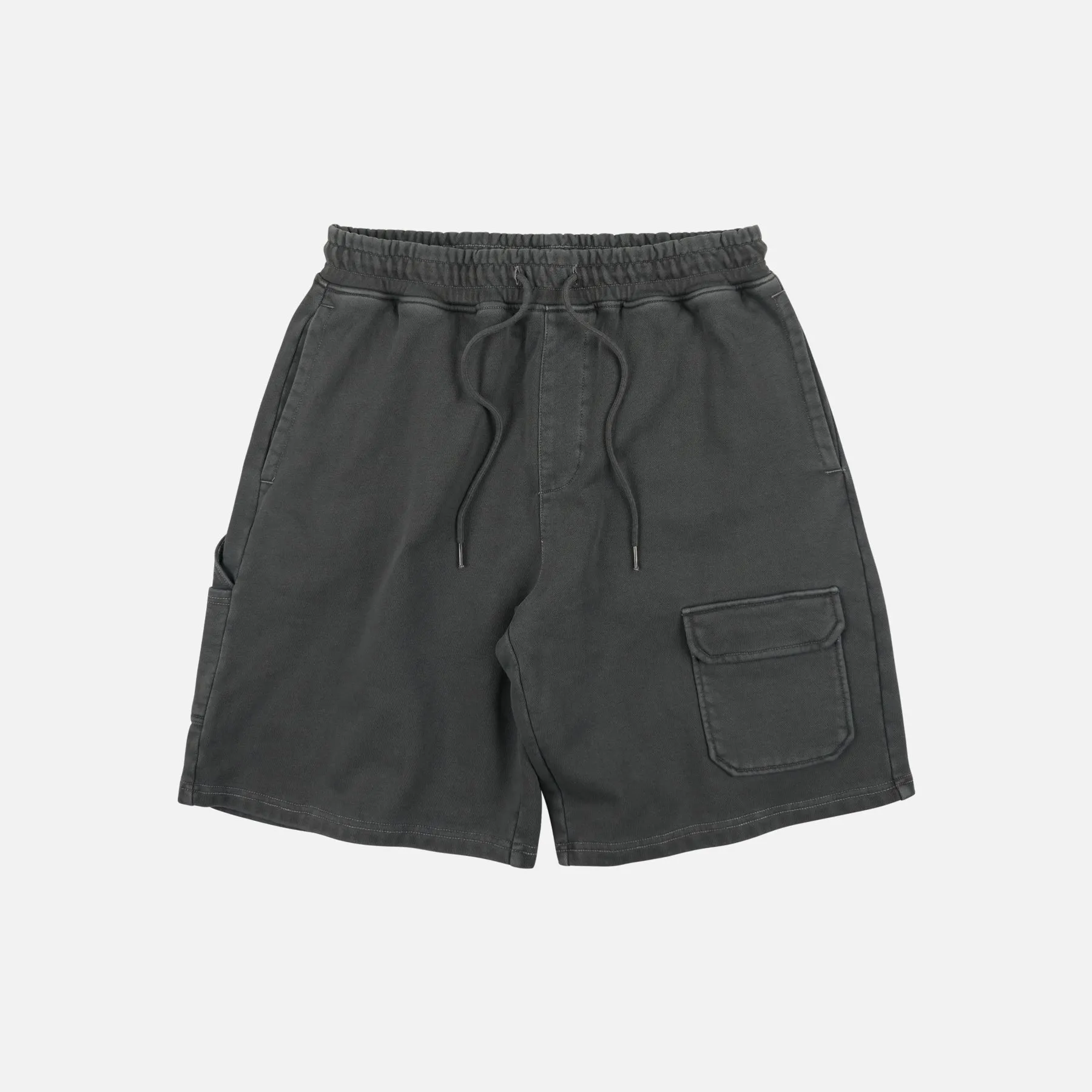 WASHED CARPENTER SWEAT SHORTS - CHARCOAL sold by FrizmWORKS