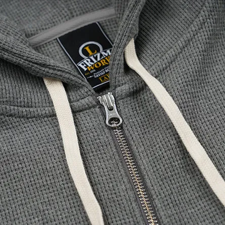 WAFFLE HOOD ZIP UP PARKA - GREY sold by FrizmWORKS product image thumbnail 5