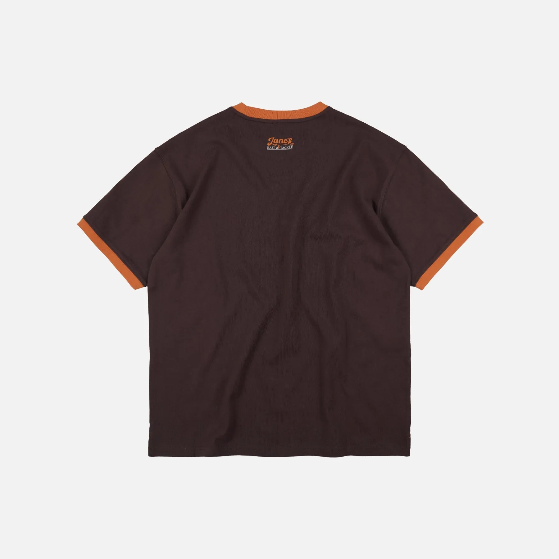 ZANE'S BAIT & TACKLE RINGER T-SHIRT - BROWN sold by FrizmWORKS product image thumbnail 2