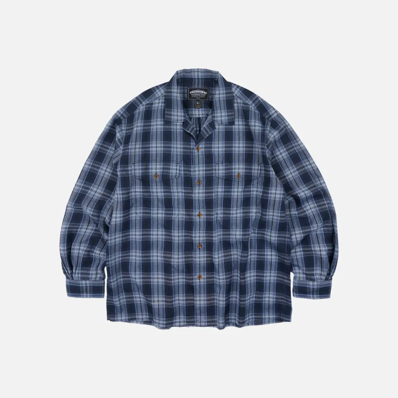 CHECK OG 107 SHIRT - BLUE made by FrizmWORKS