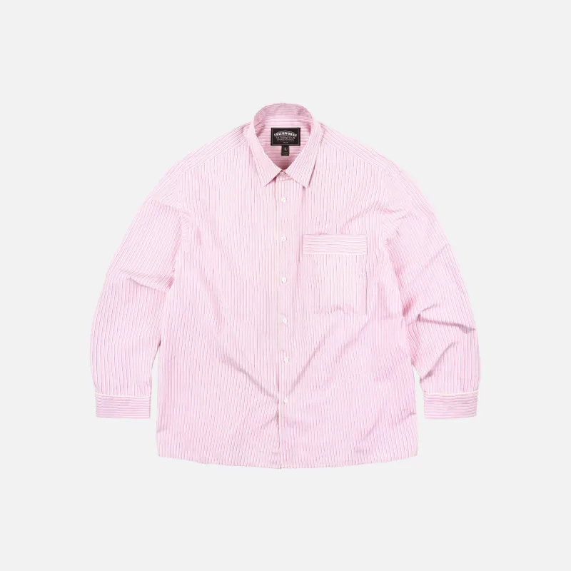PAJAMA STRIPE SHIRT - PINK made by FrizmWORKS