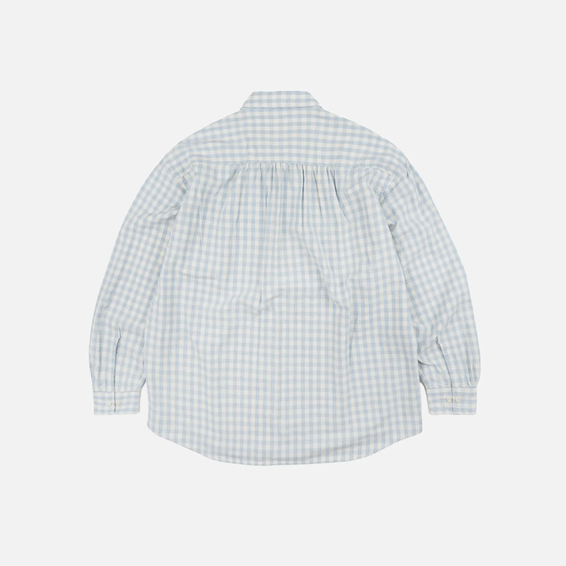 MELANGE CHECK WORK SHIRT - SKY BLUE sold by FrizmWORKS product image thumbnail 2