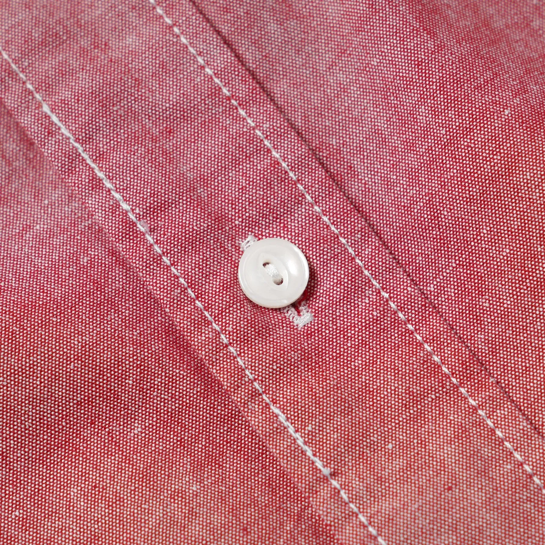 Cigarette Pocket Chambray Shirt - Red sold by FrizmWORKS product image thumbnail 4
