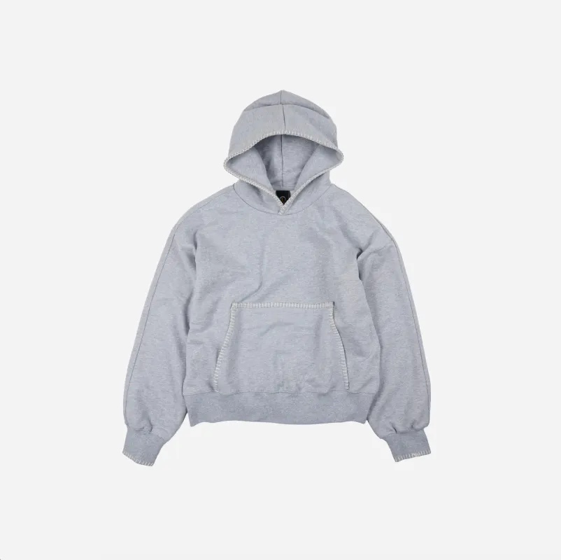 Needle Stitch Pullover Hoody - Grey made by FrizmWORKS