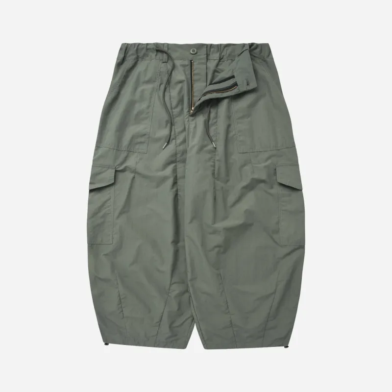 Nylon Cargo Balloon Pants - Olive made by FrizmWORKS