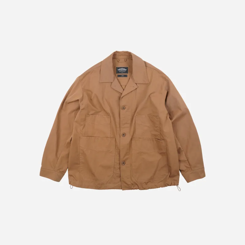 Double Pocket Coverall Jacket - Brown made by FrizmWORKS