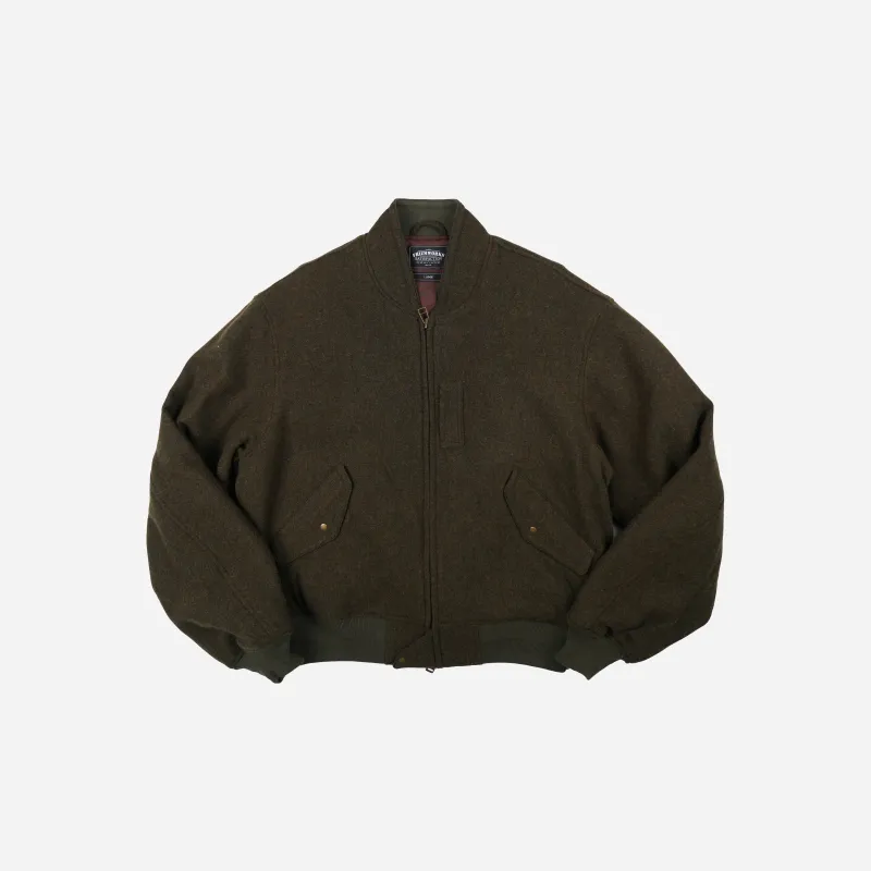 Wool Flight Jacket - Moss Green made by FrizmWORKS