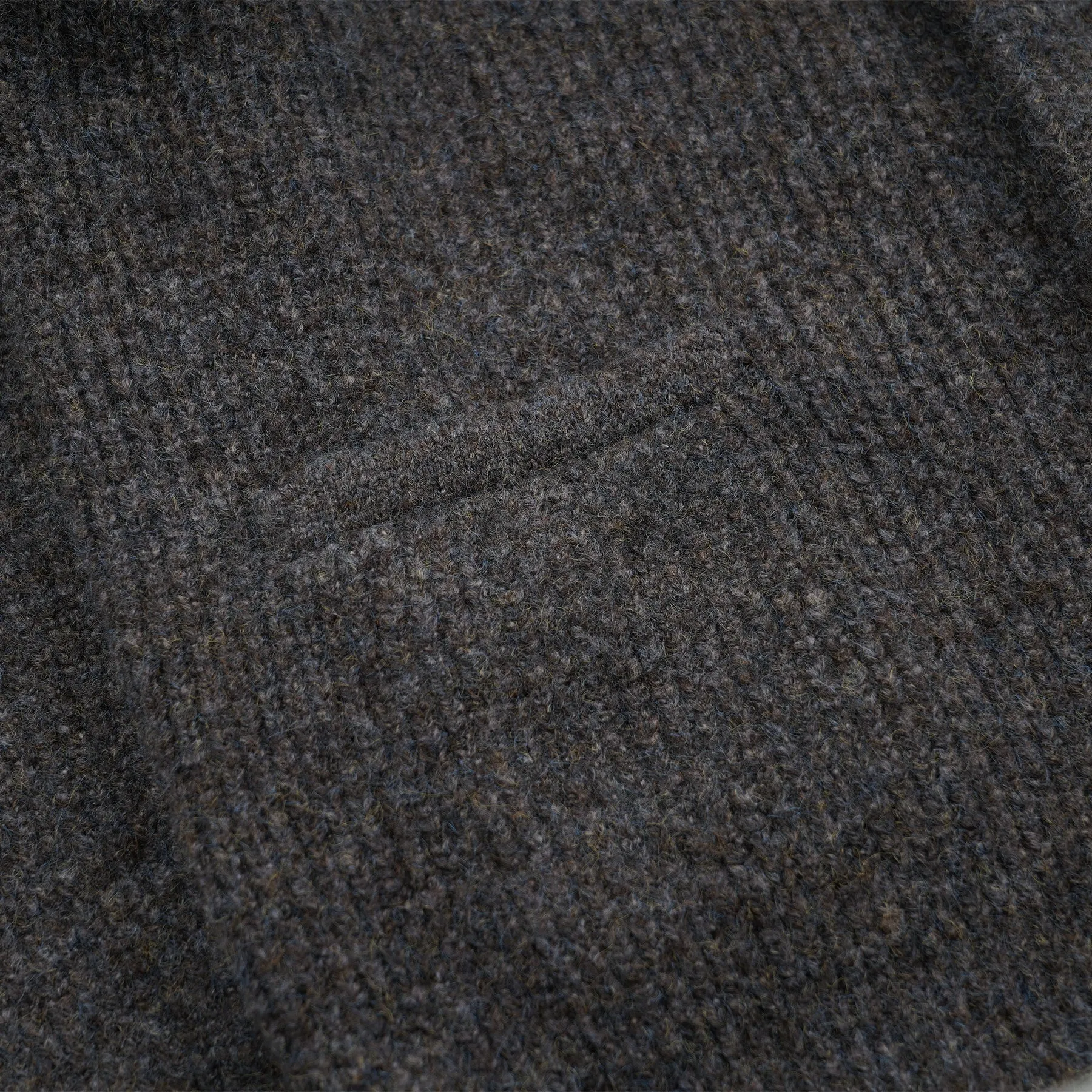 Brushed Wool Round Cardigan - Brown sold by FrizmWORKS product image thumbnail 5