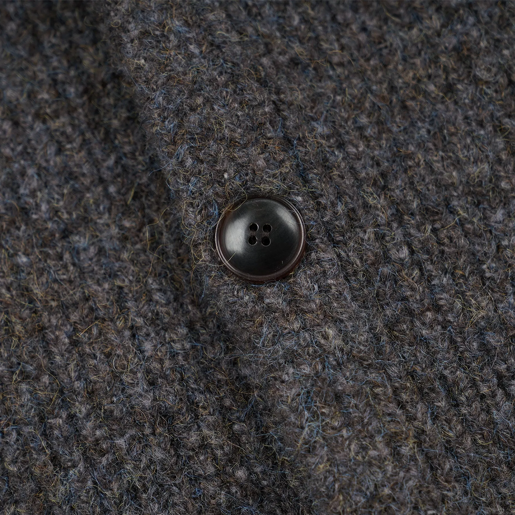 Brushed Wool Round Cardigan - Brown sold by FrizmWORKS product image thumbnail 4