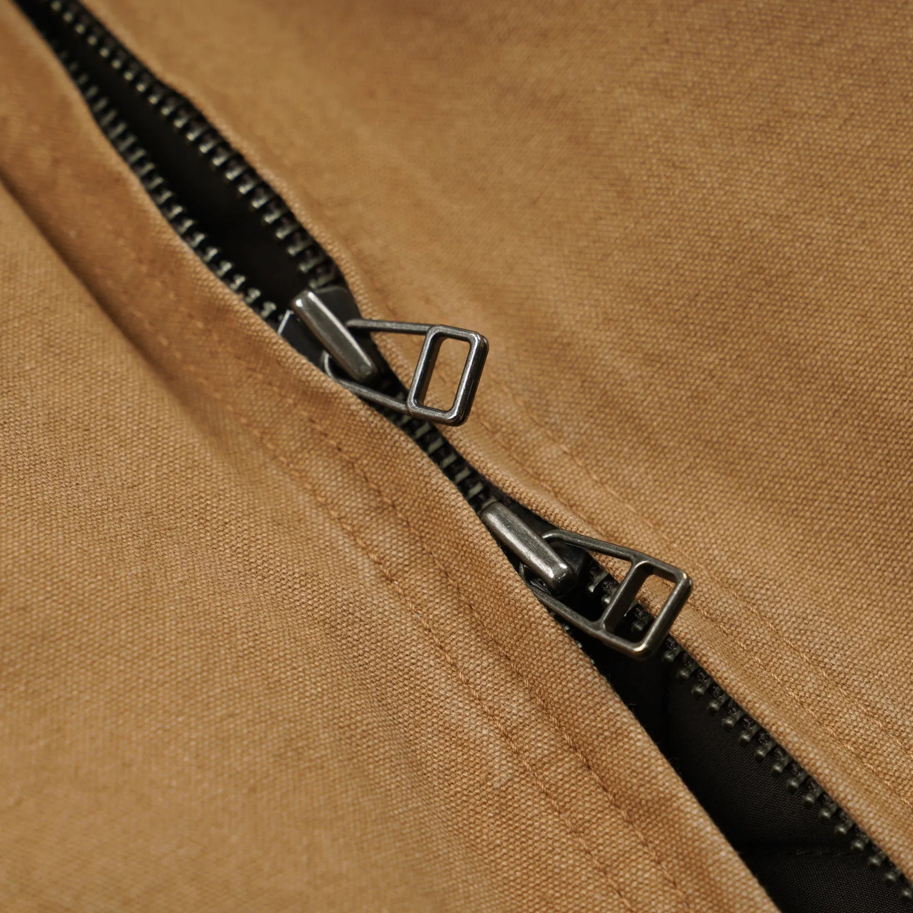 Heavy Canvas Destroyed Work Jacket - Tan sold by FrizmWORKS product image thumbnail 5