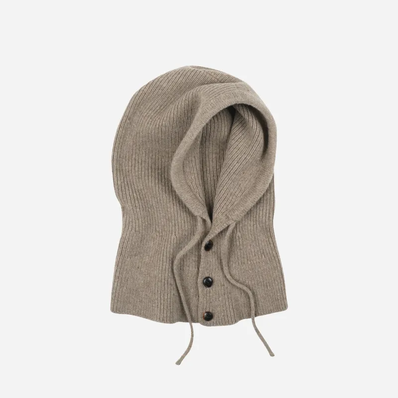 Merino Wool Knit Balaclava - Oatmeal made by FrizmWORKS