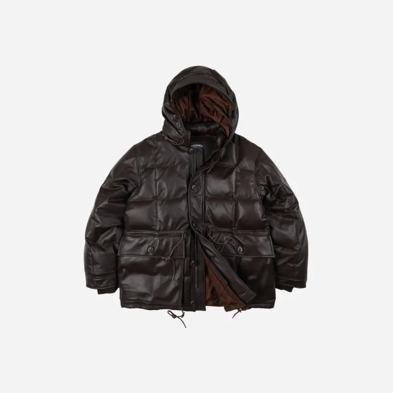 Lambskin Karakoram Goose Down Parka - Brown made by FrizmWORKS