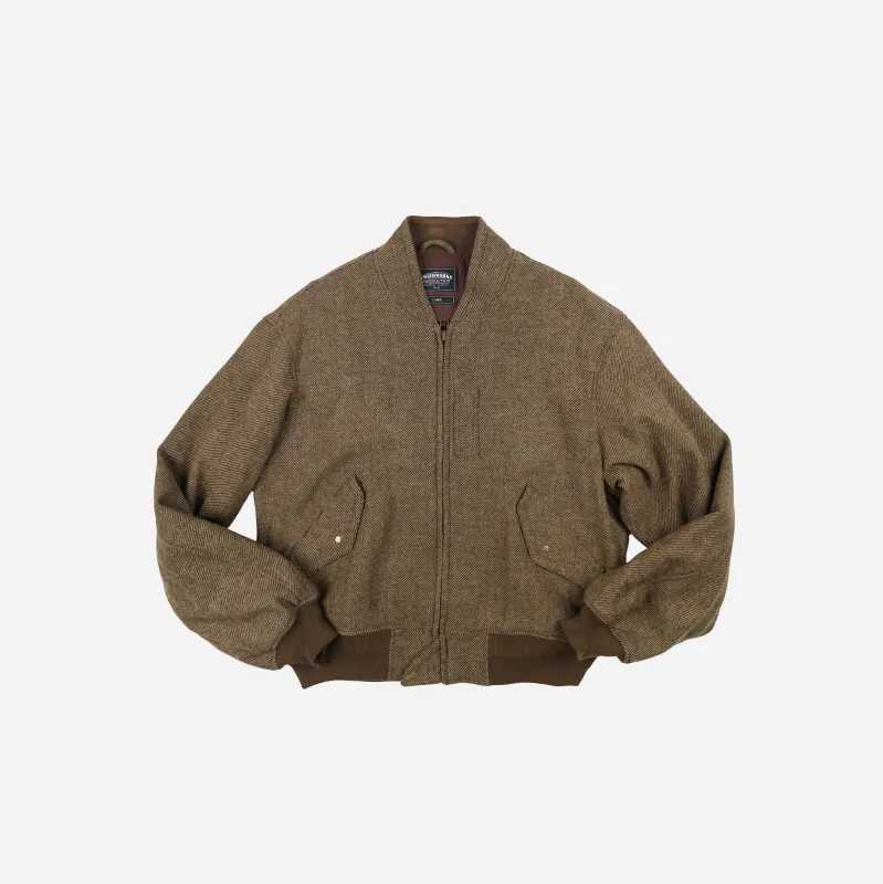 Wool Flight Jacket - Bark made by FrizmWORKS